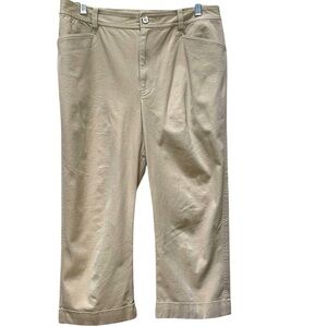 Lauren Ralph Lauren Beige Cropped Capri Pants
